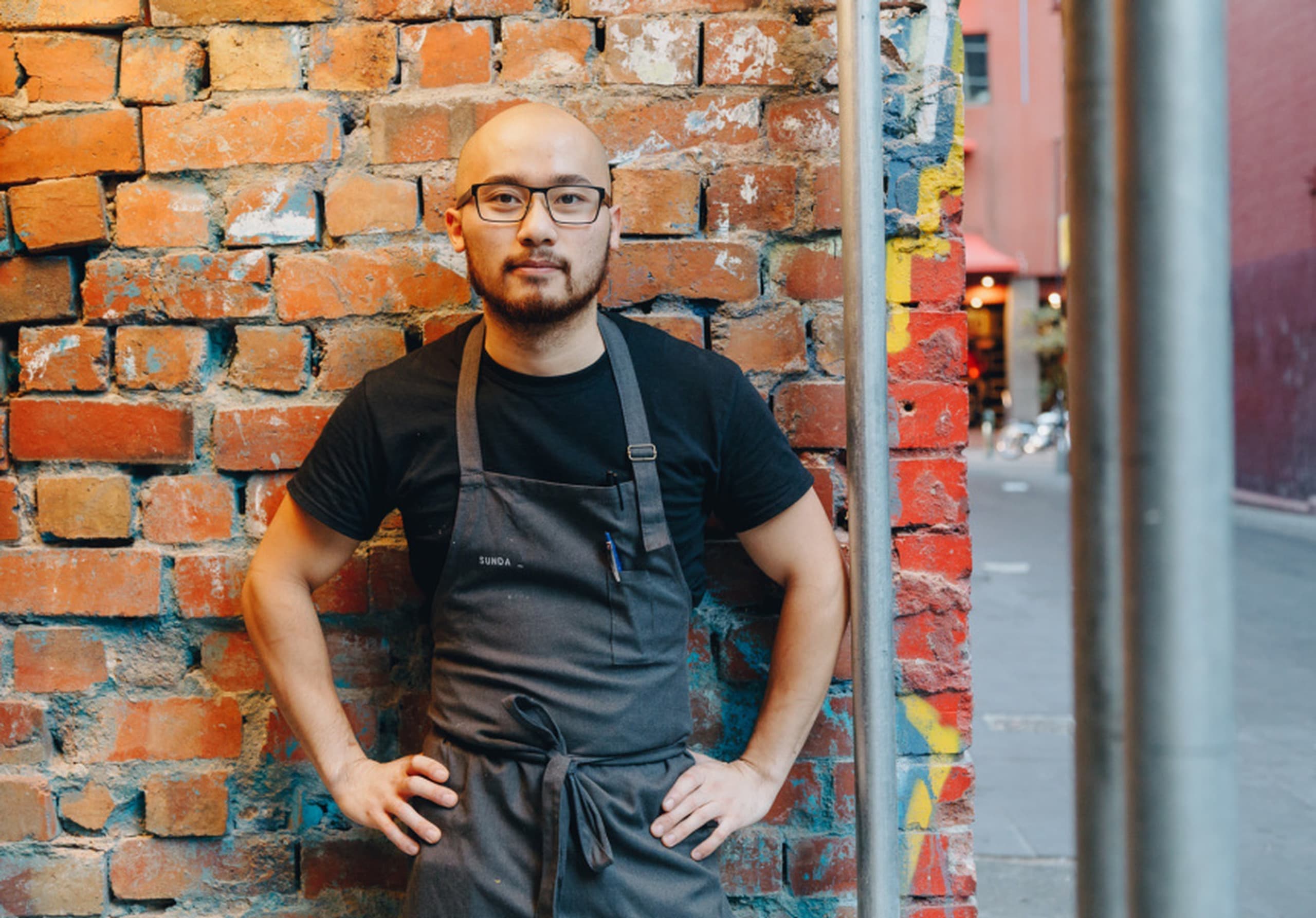 Chef Khanh Nguyen, Executive Chef at King Clarence, in his Sydney kitchen
